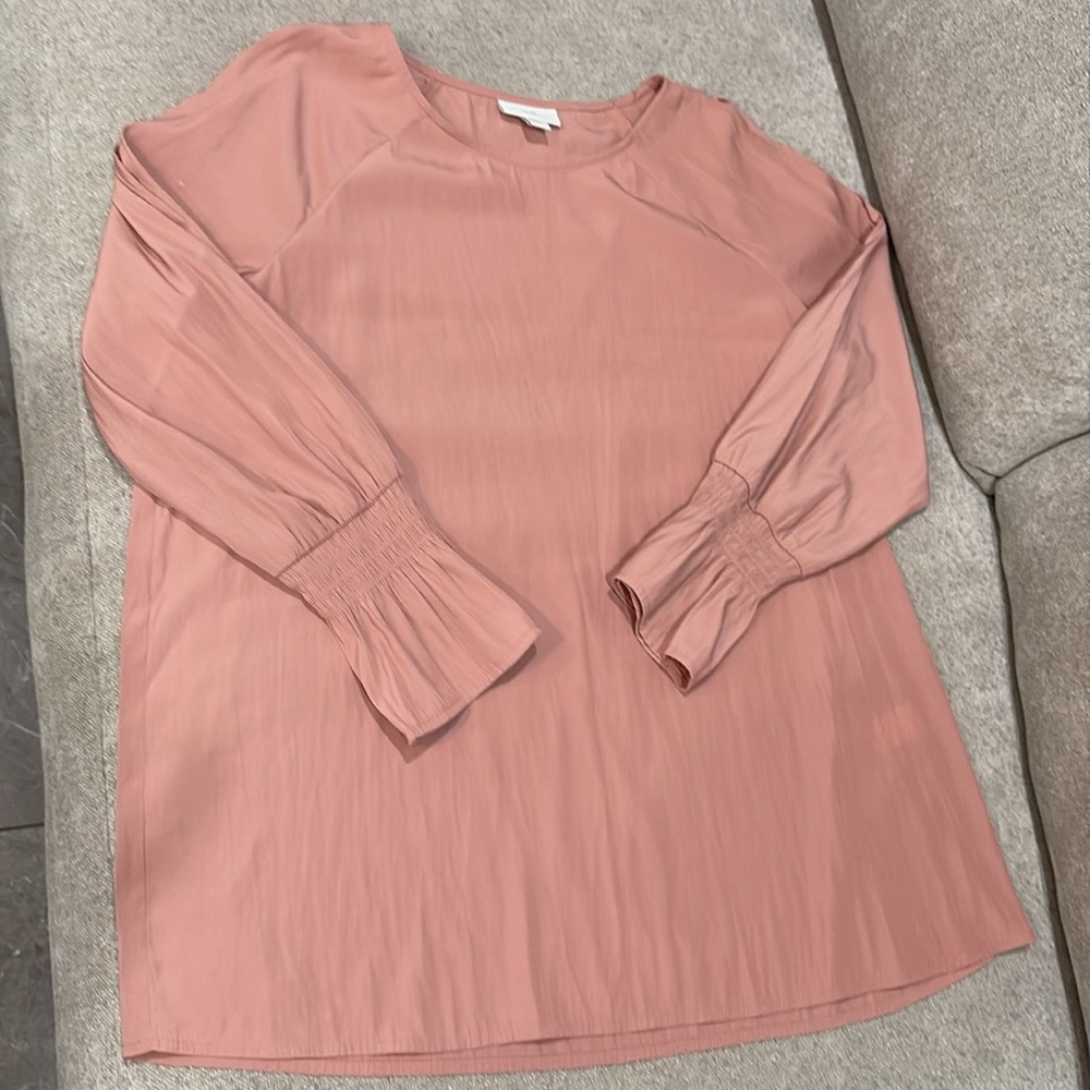 J-Jill Open shoulder Blush Pink Women's Blouse Small